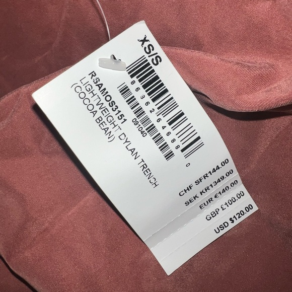 Vintage American Apparel Dylan Trench Coat Cocoa Bean - Picture 7 of 7